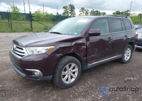 2012 Toyota Highlander Base V6/Se V6 from USA, damaged, VIN 5TDBK3EH5CS152697